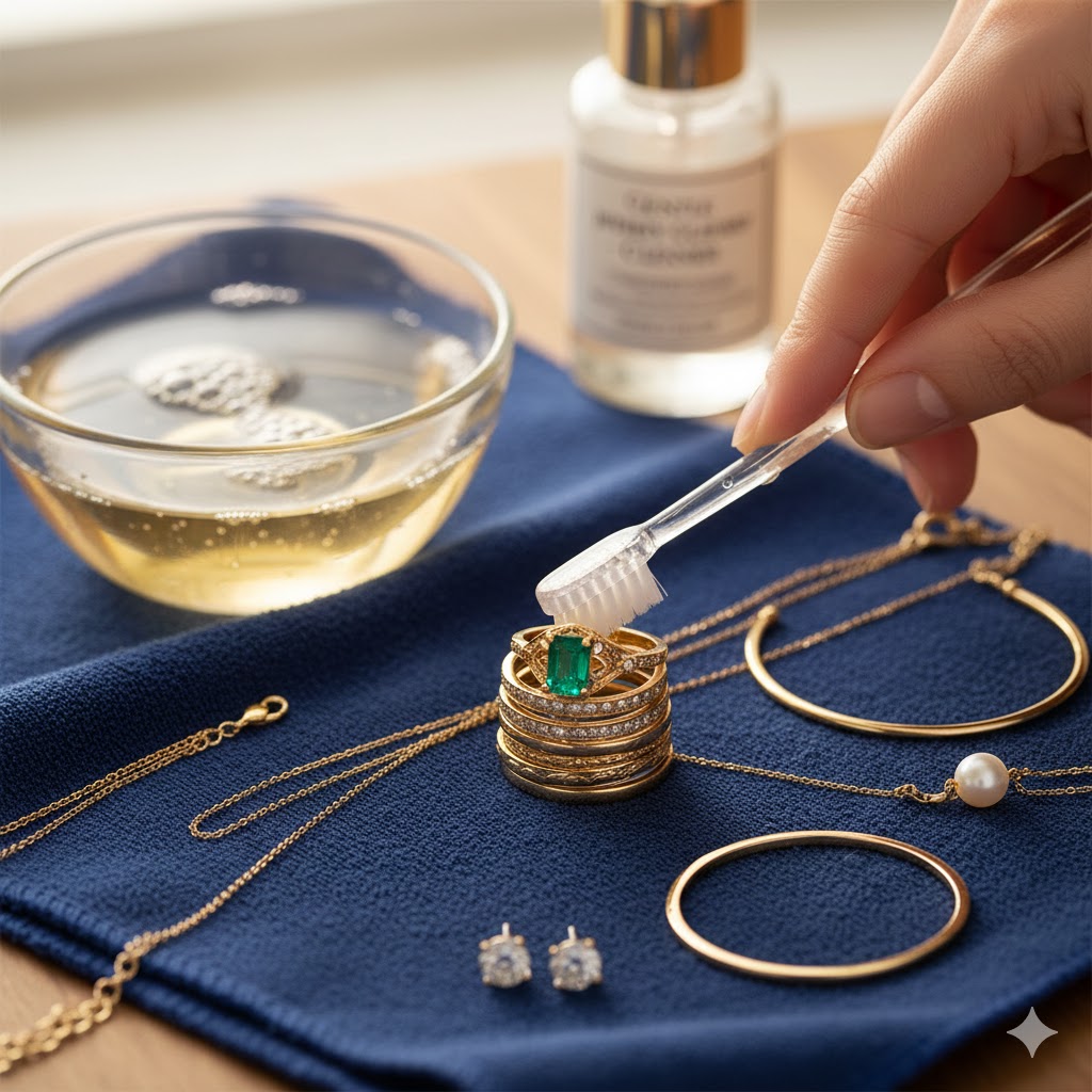 تنظيف الذهب في المنزل