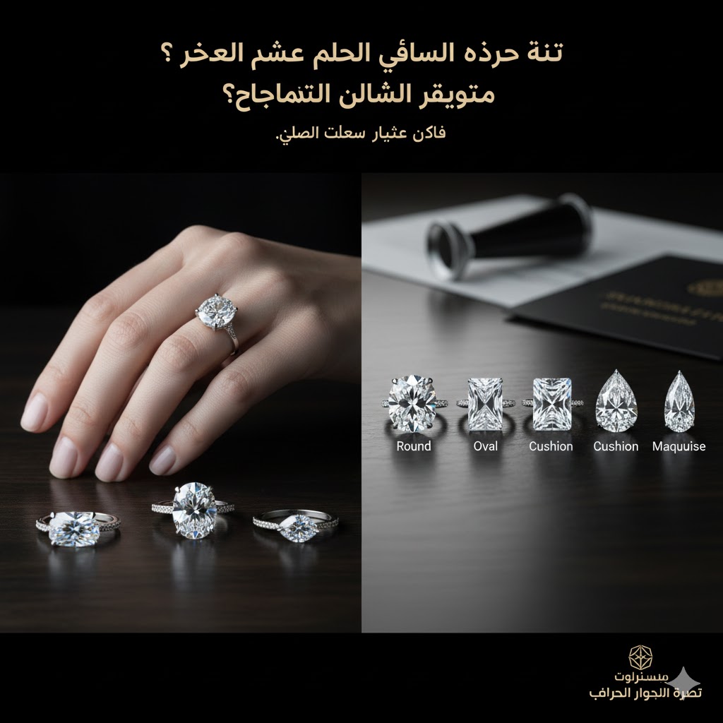 كيف تختار شكل الألماس المناسب لخاتم خطوبتك؟