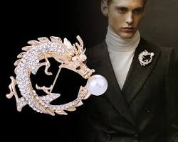 دليل "البروش" الرجالي: اللمسة الفاخرة التي سيطرت على منصات العرض العالمية.