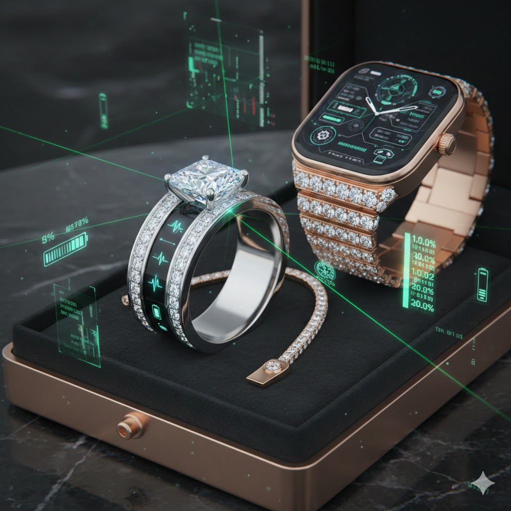 المجوهرات "الذكية" الفاخرة: هل يمكن دمج التقنية مع الذهب دون فقدان قيمة الفخامة؟