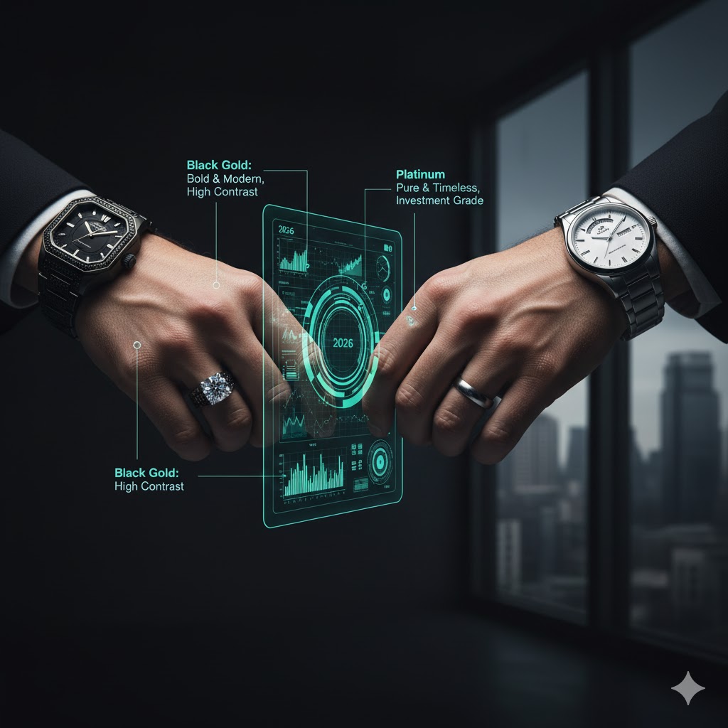 "الذهب الأسود والبلاتين": صراع القمة بين المعادن الثمينة في مجموعات 2026 الرجالية.